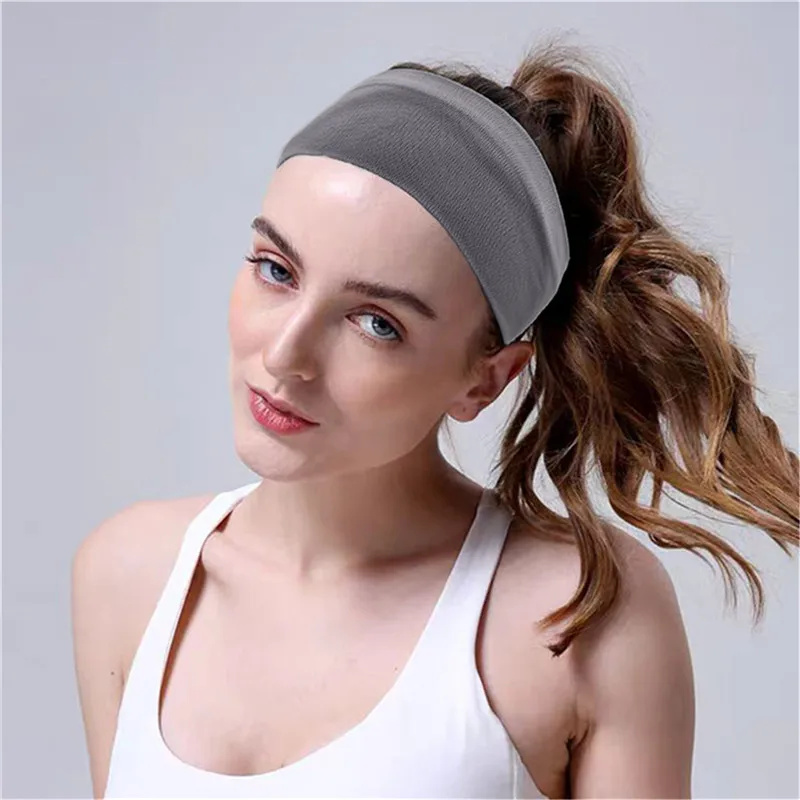 Four Seasons Sports Yoga Headband Solid Women Men Running Absorb Sweat Band Hair Bands Elastic Fitness Makeup Headband