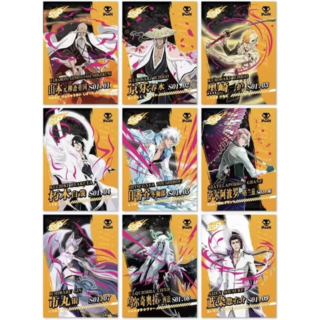 Personagens Anime Bleach Card, TCG Card Games, Cosplay Jogo de Tabuleiro,  Coleção Cartões, Brinquedos Presente, Original