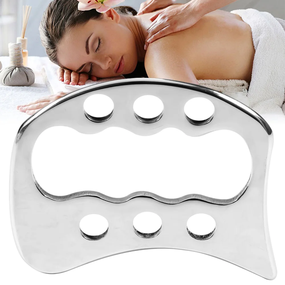 Gua Sha Massage Tools Medical Grade Stainless Steel Manual Scraping Tool Myofascial Release Tissue Physical Therapy Pain Relief