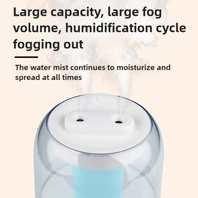 2.5L Humidifier USB Double Spray Home Dormitory Office Bedroom Desktop with Small Night Light Constant Temperature Aromatherapy 2