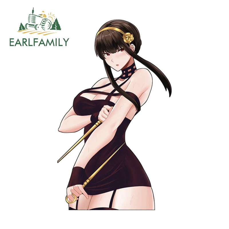 Стикеры для автомобиля EARL FAMILY, 13 см x 7,8 см, для шпионов и всей семьи, стикеры для автомобиля, креативные модные аниме Стикеры, креативные автофургоны, товары для автомобиля