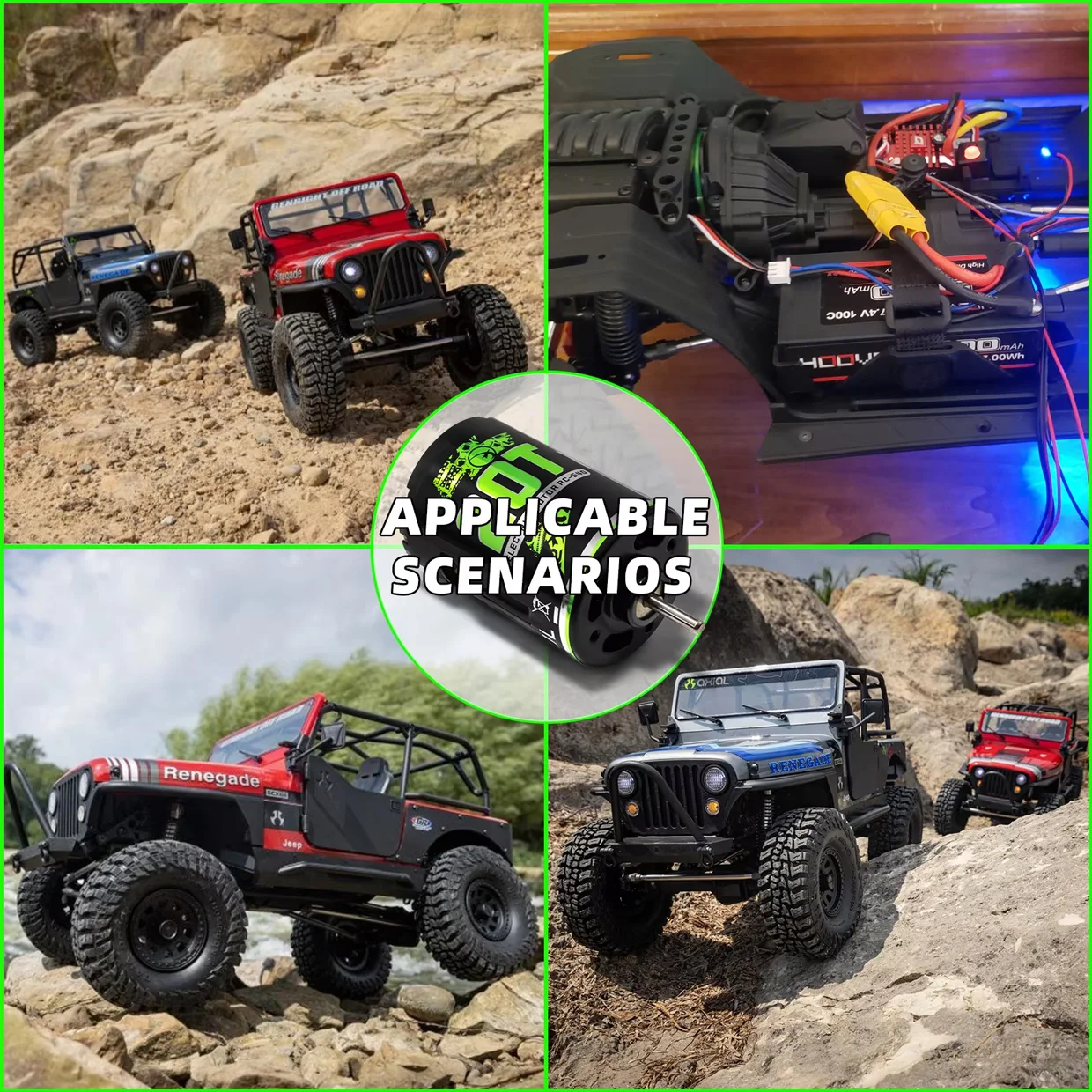 High-Performance Brushed Kit: 540 Motor with 60A ESC for Off-Road RC Cars