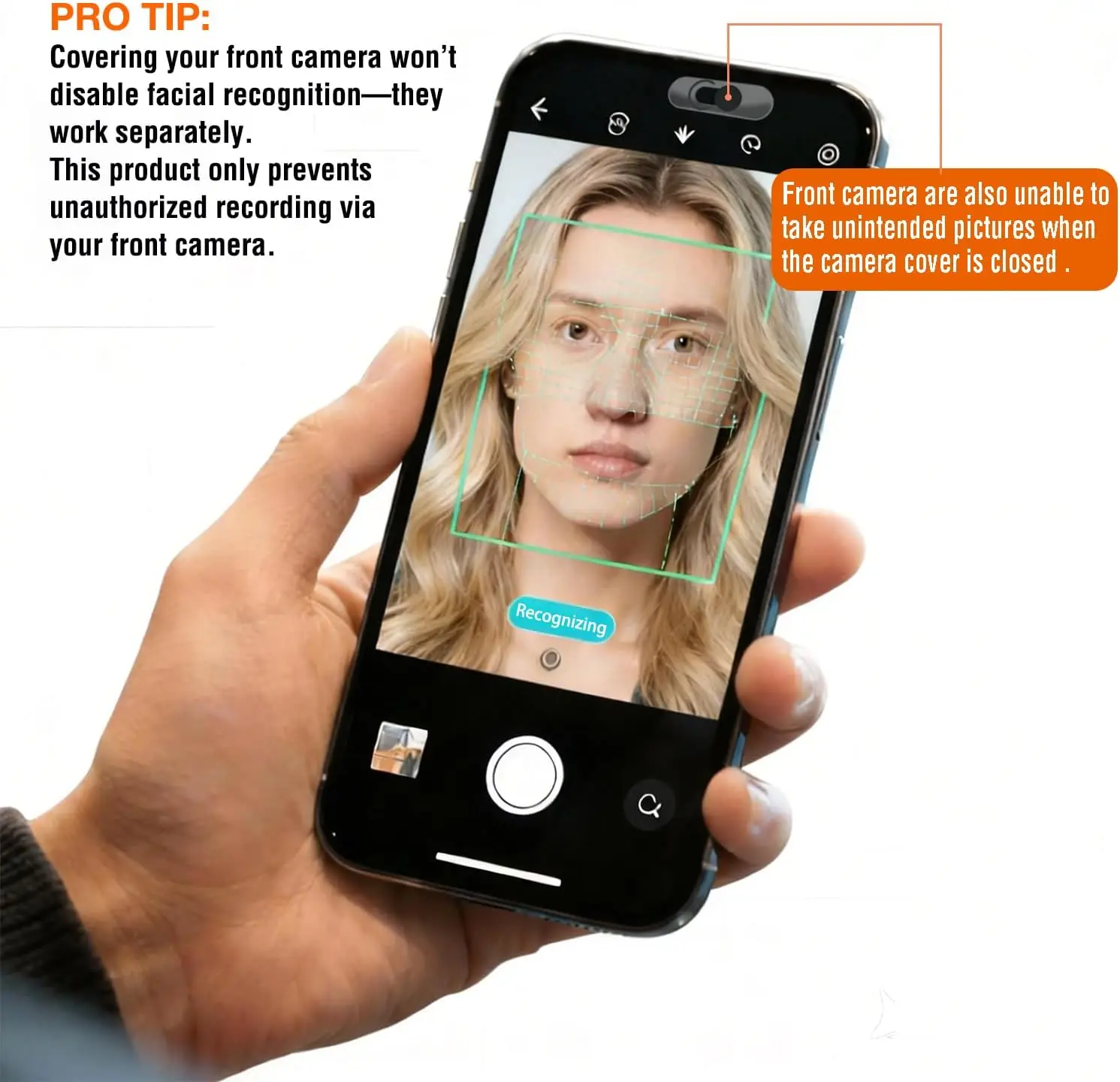 Ultra-Thin Transparent Privacy Camera Cover for Smartphones and Tablets