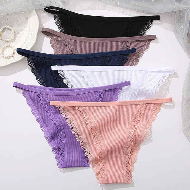 5 Pcs M-XL Good Quality Cotton Underwear Female Women Solid Color Brief  Panties - AliExpress