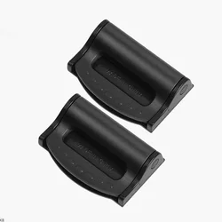 Dual Pack Adjustable Slip - Resistant Safety Belt Clips (Black)