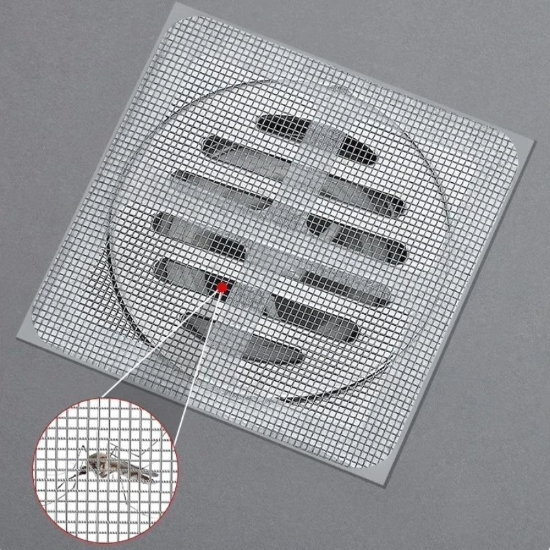 30 Filtri Monouso Per Capelli IOG Drain – Rete In Fibra Di Vetro Per Doccia, Vasca E Lavello – Antiodore, Adesivi Anti-Intasamento, Ø11cm - 4