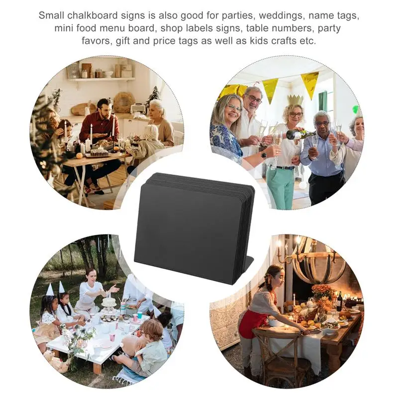 Sign Chalkboard Signs Food Mini Board et Party Chalkboards Labels Message Blackboard Chalk Table Display Price Tabletop