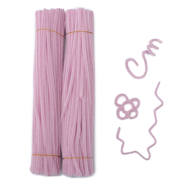 Chenille-Stiele, Staubreiniger, Macaron-Farbe, Kindergarten, Kinder, DIY, handgefertigte Materialien, Festival-Dekoration, Zubehör, 50/100 Stück – Detail 7