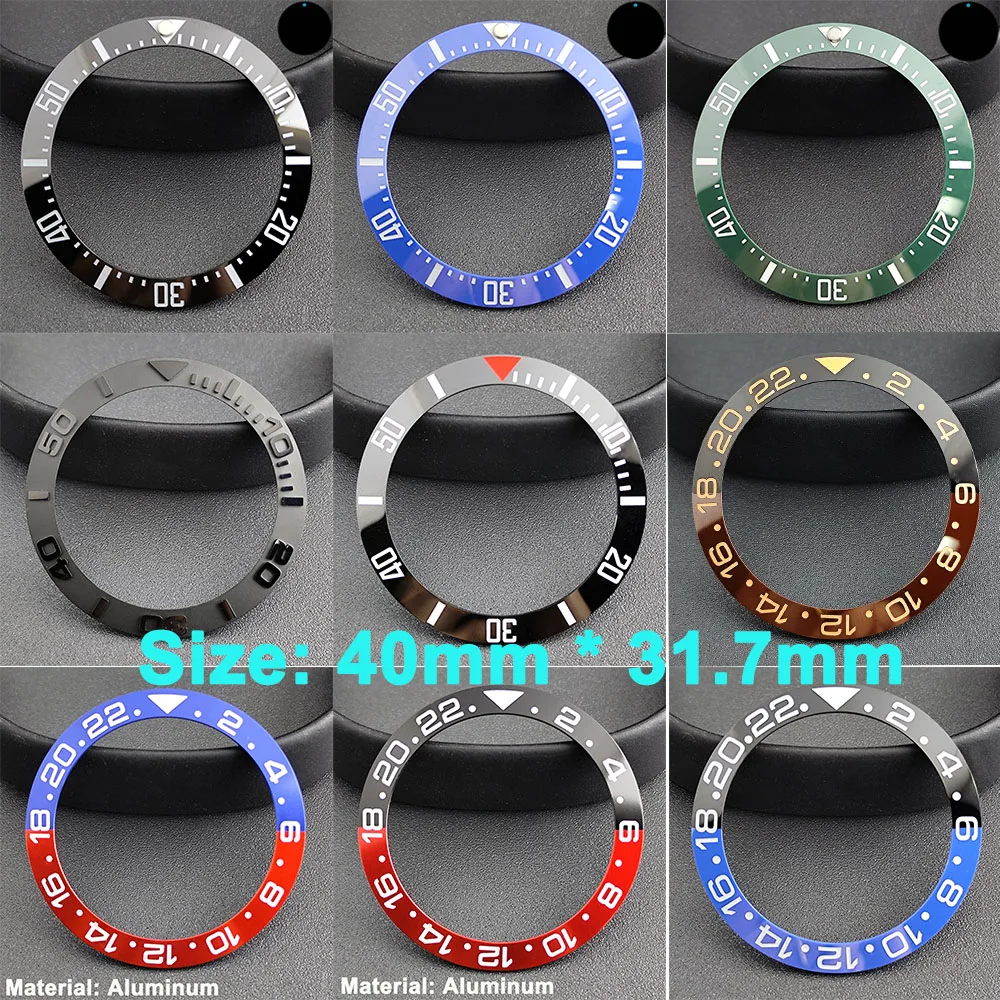 Premium 40mm Ceramic/Aluminum Watch Bezel Insert for Timepiece Customization