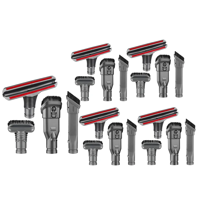 A01V-20 Pack Replacement Attachments Tools Kit For Dyson V6 DC35 DC44 DC58 Attachments Home Cleaning Tools Brush