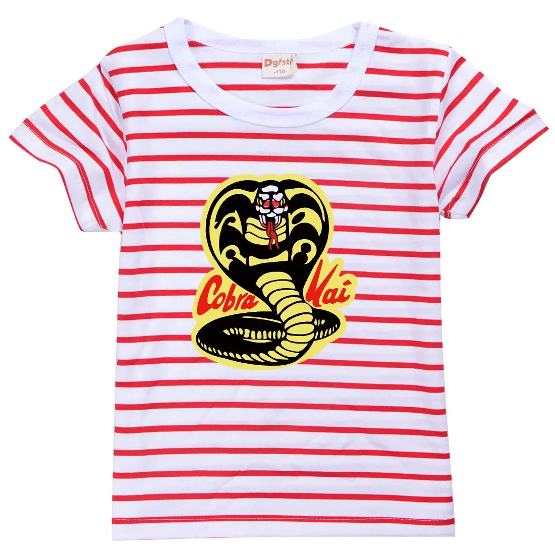 تي شيرت صيفي للأطفال مطبوع عليه كوبرا كاي