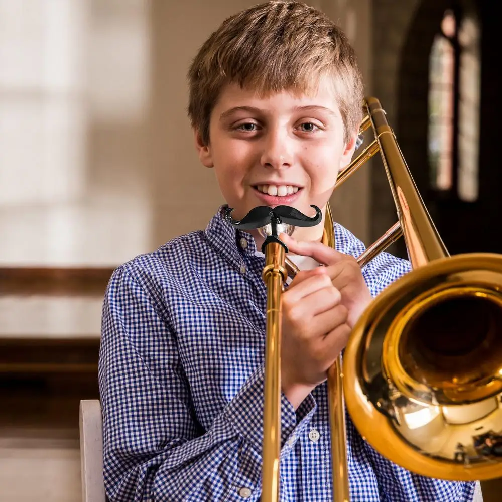 Description Picture 4 of itemClip On Mustache For Trombone 2PCS Large Shank Mouthpieces Mustache Humorous Euphonium Accessory Multipurpose Trombone Gear