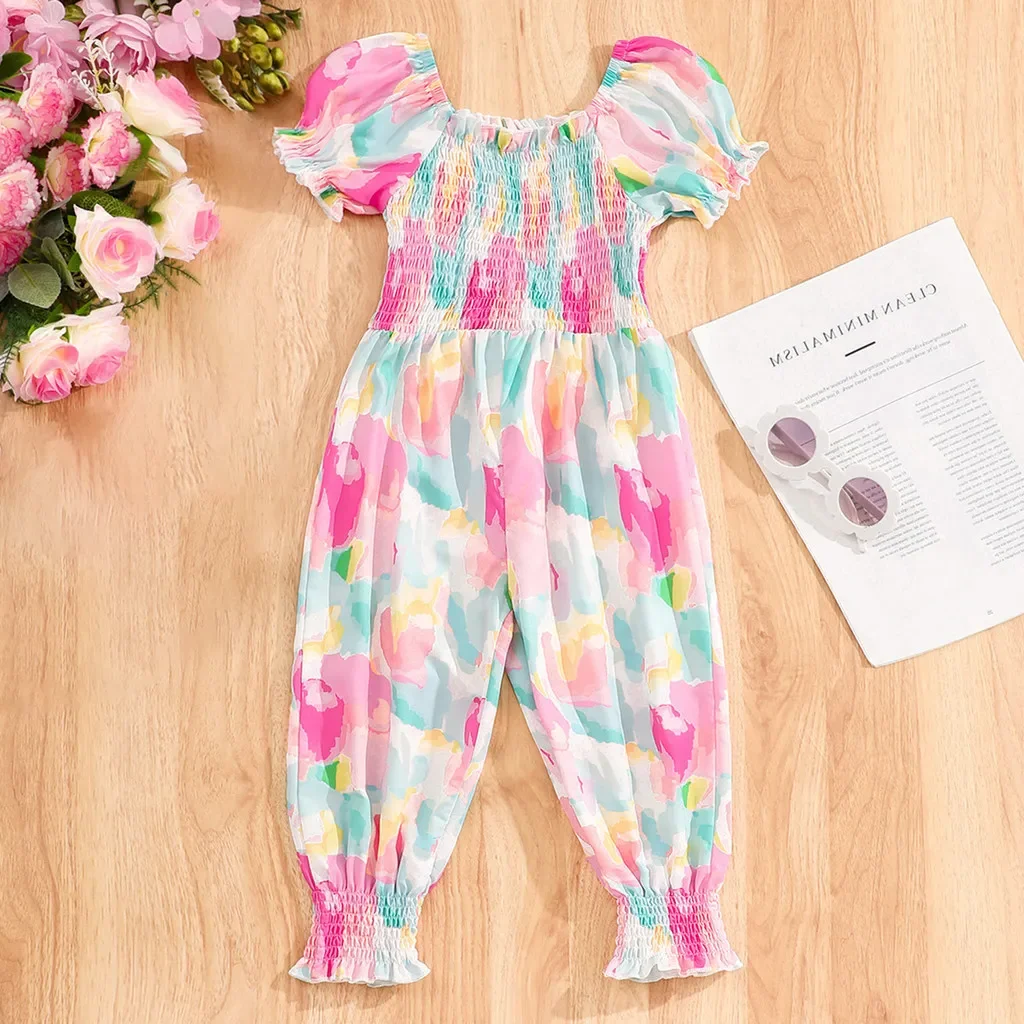 KP 2024 女の子　120 2024 Kids Girls Clothing Set Summer Short Sleeve 3 Pcs Set