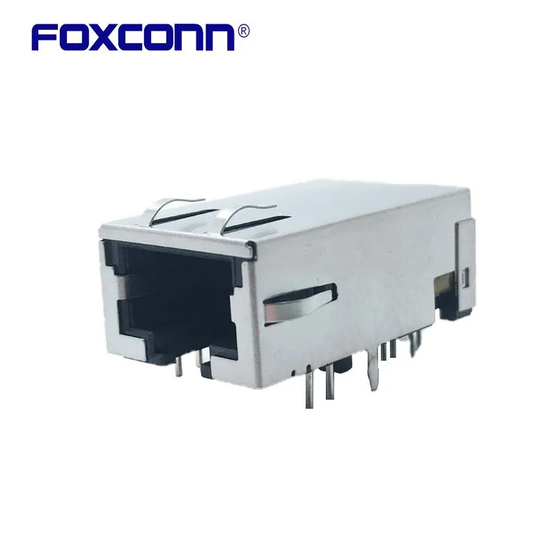 

Разъем Foxconn JFM5801J-714G-4F RJ45 с 10-гигабитным фильтром