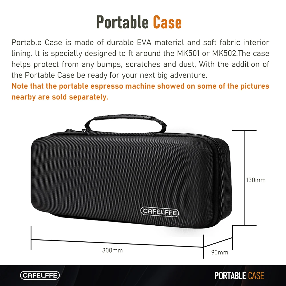 Portable Coffee Machine Portable Travel Bag Outdoor Combination Gift Giving Camping hiking EVA case with MK501 MK502 coffee machine