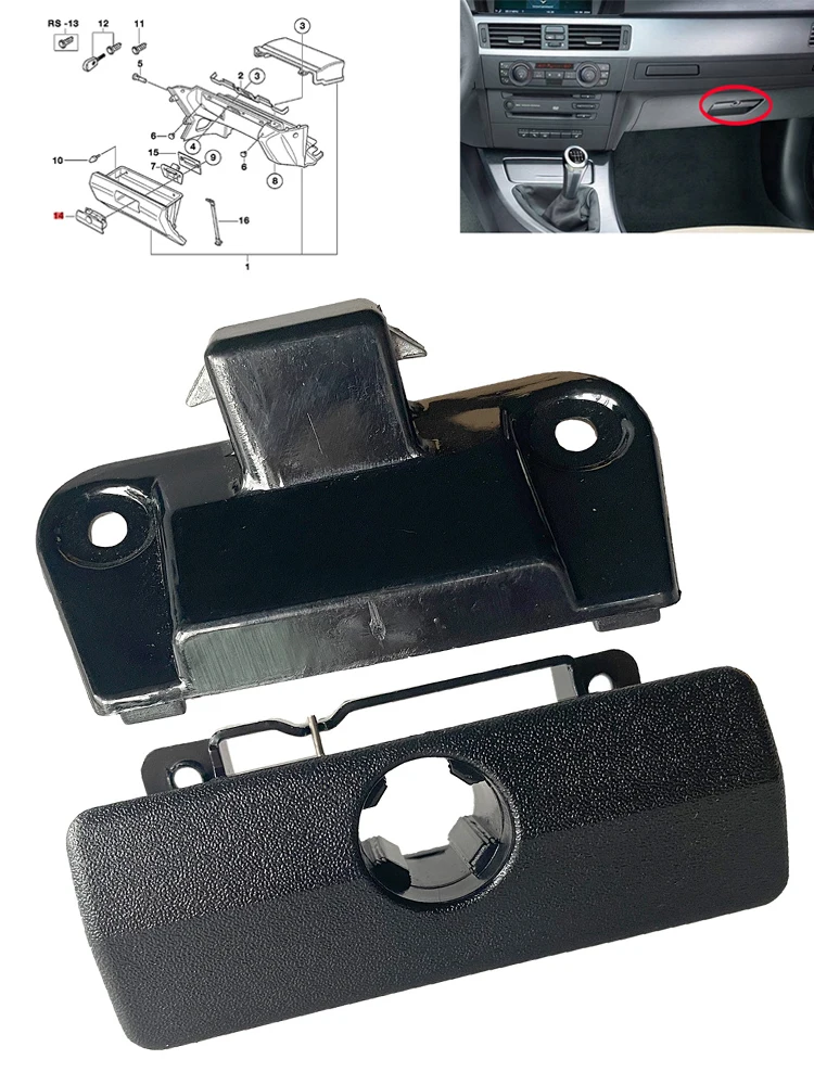 2PCS Handschuhfach-Schlossverschluss OE 51161946513 51161849472 Für BMW 3 E30 5 E34 7 E23 Z1 Z3 Innenraum Autozubehör Direkter Ersatz – Detail 8