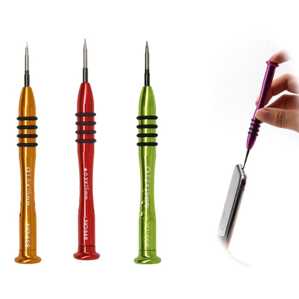 3Pcs 0.6mm 1.5mm 2.0mm Y 팁 Triwing 스크루 드라이버 닌텐도 스위치 전화 시계 PC 수리 정밀 스크루 드라이버 비트
