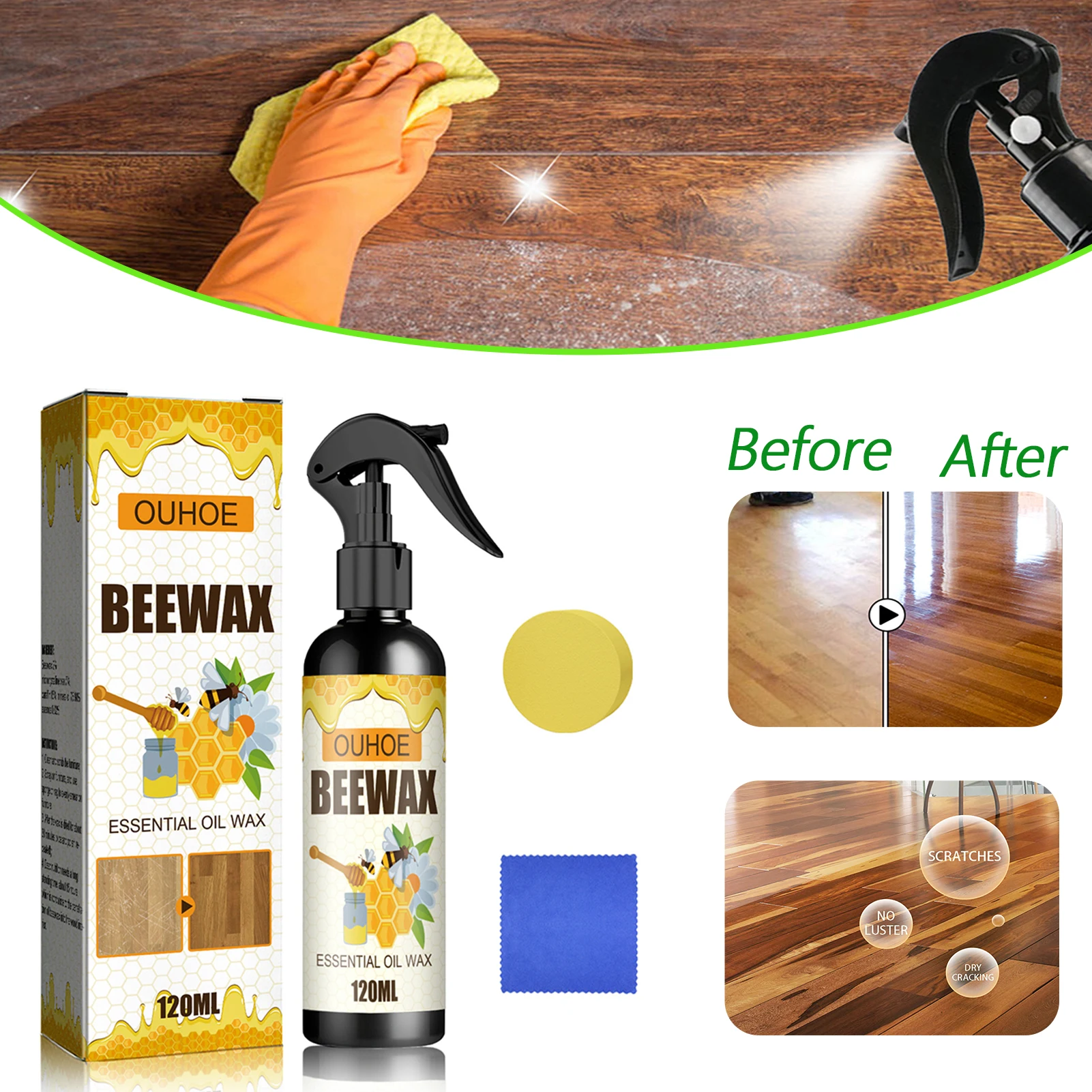 Wood Seasoning Beewax Organic Natural Pure Wax Furniture Care Maintenance  Wax Wood Cleaning Polished Beeswax - AliExpress