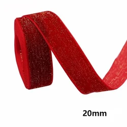 Festive Red Ribbon - 5m Christmas Decor & Holiday Craft Accessory for 5m (20mm)