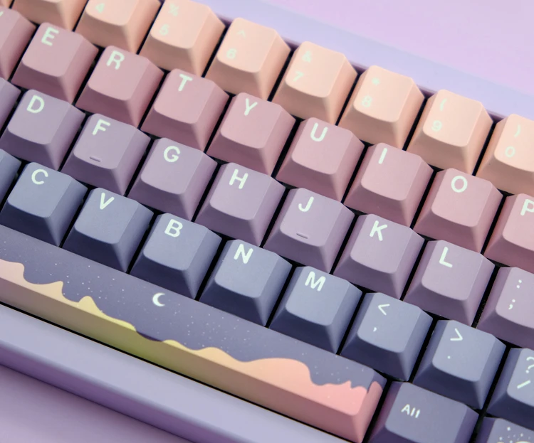 Gmk Fairy Tale Keycaps Teclado Mecânico para Interruptor mx Perfil Inglês Cereja Pbt Sublimação de Tintura Lados 136 Teclas - Imagem 3