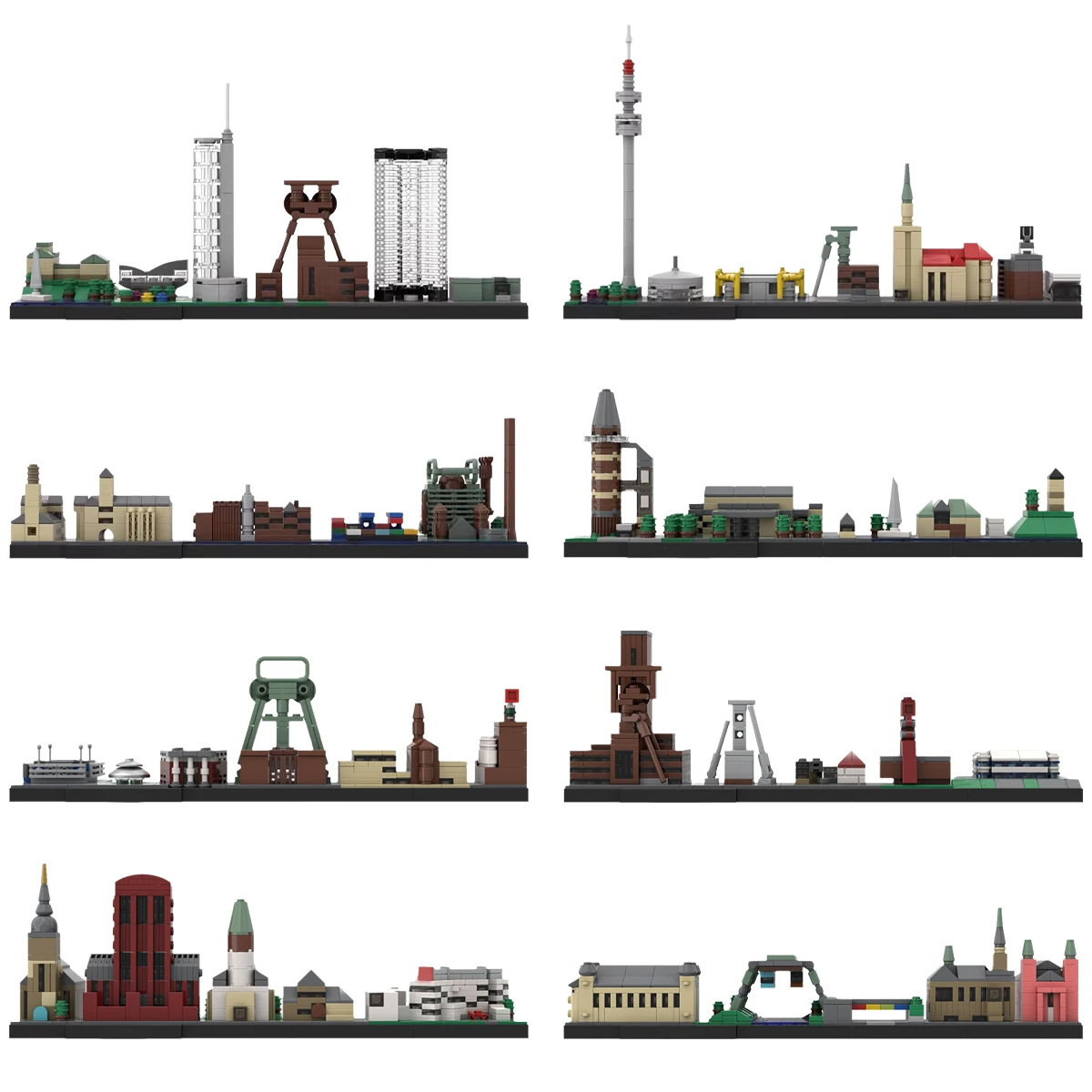 Landmark Architecture Germany Industrial City Building Blocks Toy_voghion.com
