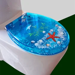 New European Style Resin Toilet Seats Cover,Mute Multi-color Universal Thicker Type Toilet Seat Cover,U/V/O Type Toilet Seats