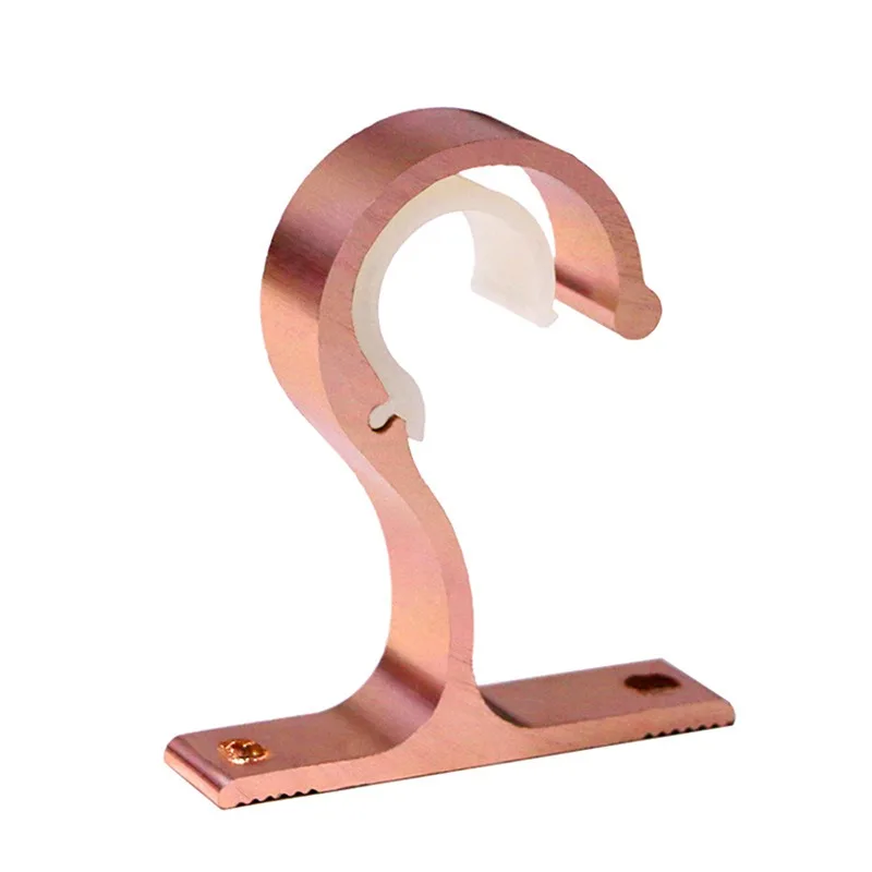 Description Picture 3 of itemCurtain Rods Bracket Hanger Hook Rod Support Clamp Crossbar Fixing Clip Wall Hooks Organizer Rails Rack Home Storage 1pcs 2024