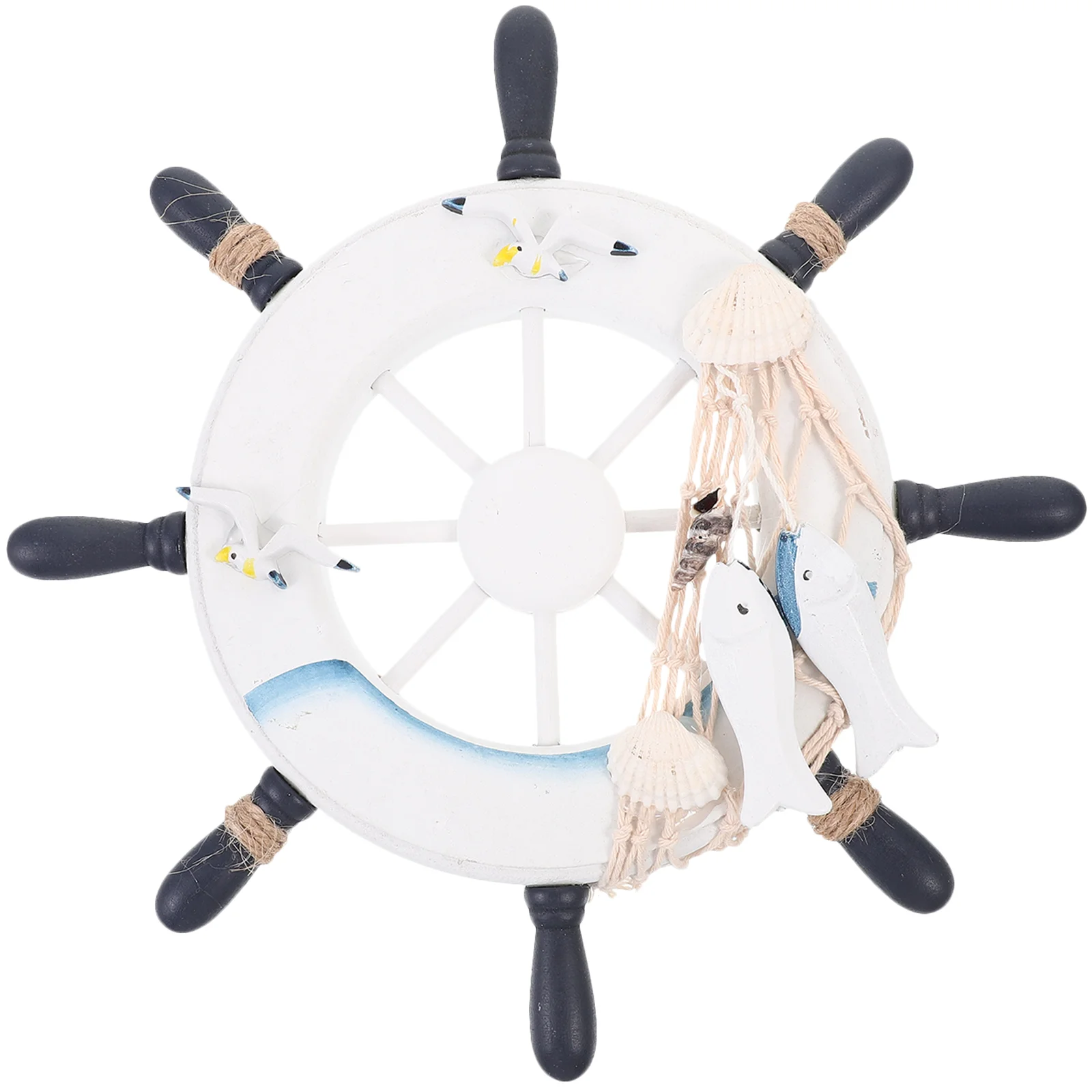 

Home Decor Beach Bathroom Wall Decorate Nautical Wood Pine Decorations Sea Nursery Office Ship Steering Wheel