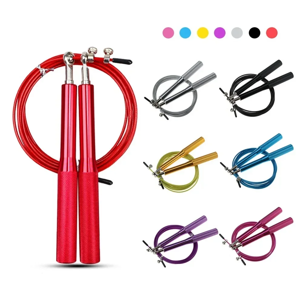 Ultra-speed Skipping Rope Steel Wire Jump Rope for Boxing Gym Fitness Training 3 Meters Adjustable Speed Gym