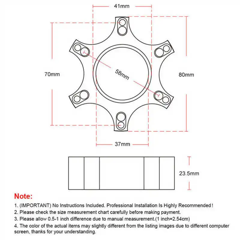 70mm Lenkrad adapter platte Lenkrad zubehör aus Aluminium legierung für  Thrust master t300rs für 599 p310 r383 neu - AliExpress