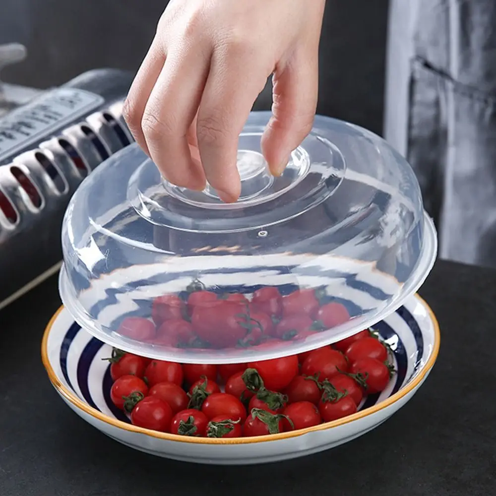 Reusable Vented Microwave Splatter Cover Lid Food Fresh Keeping Plastic Universal Covering Kitchen Bowls Cake Dish 1Pcs food cover fresh keeping cover microwave cover preservation cover