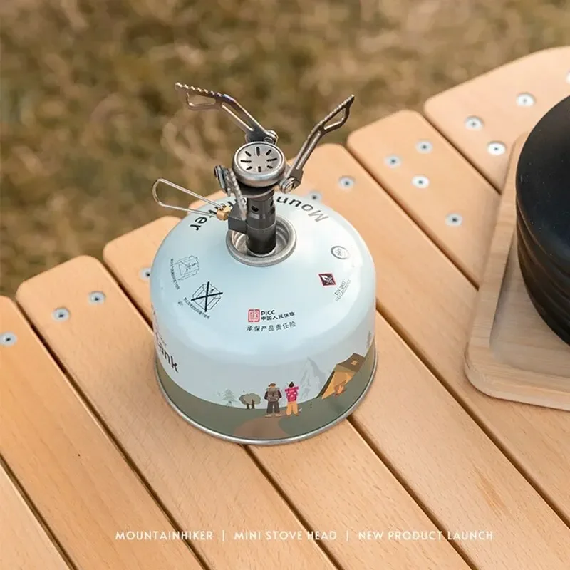 Portable Outdoor Camping Stove - High-Powered Mini Gas Burner for Picnics, Hiking, and Survival