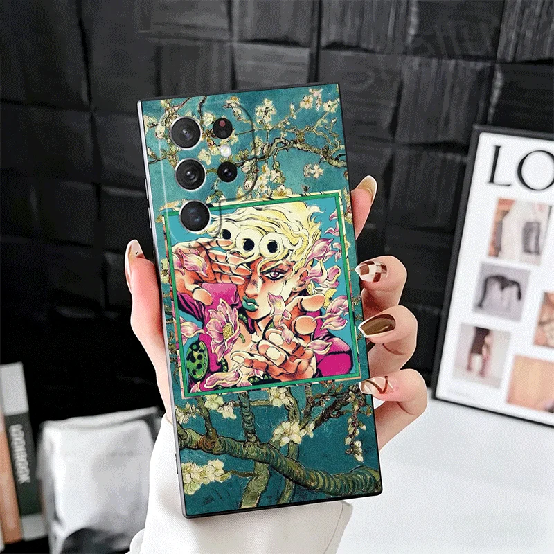 JoJo Adventure Giorno Giovanna Soft Black Phone Case