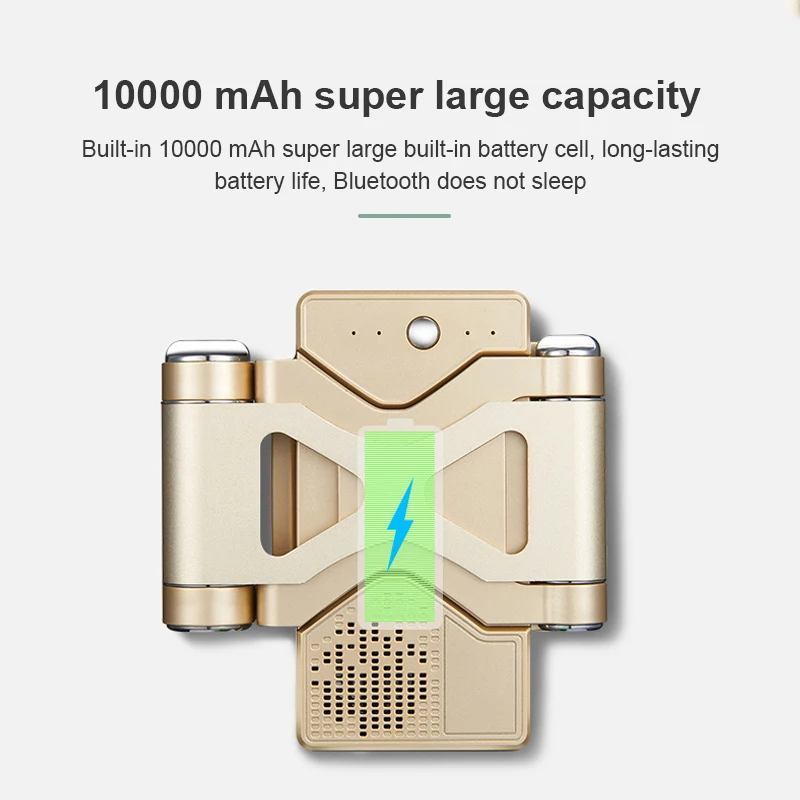 Soporte de teléfono de Metal multifuncional con banco de energía