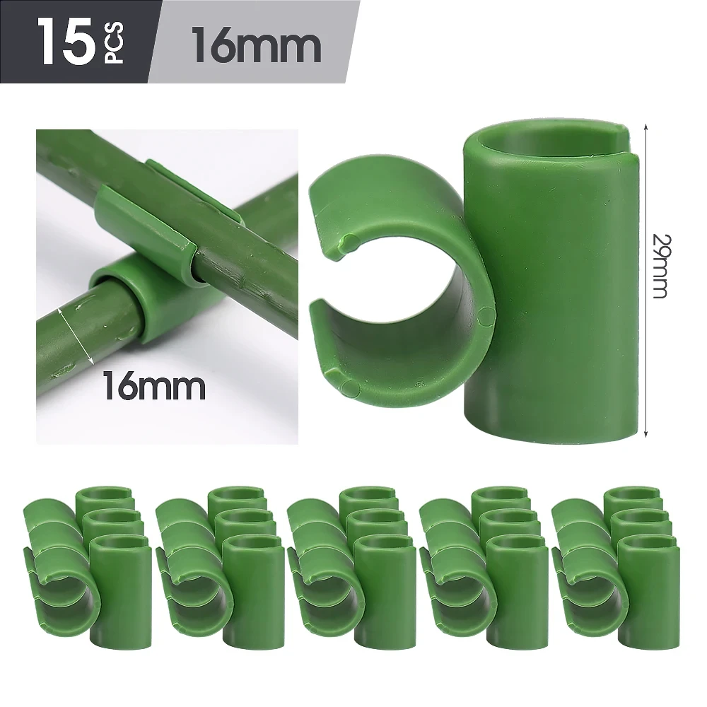 20 Clip Con Fibbia A Croce In Plastica Da 11 Mm Per Piante Da Giardino A Traliccio 99399382