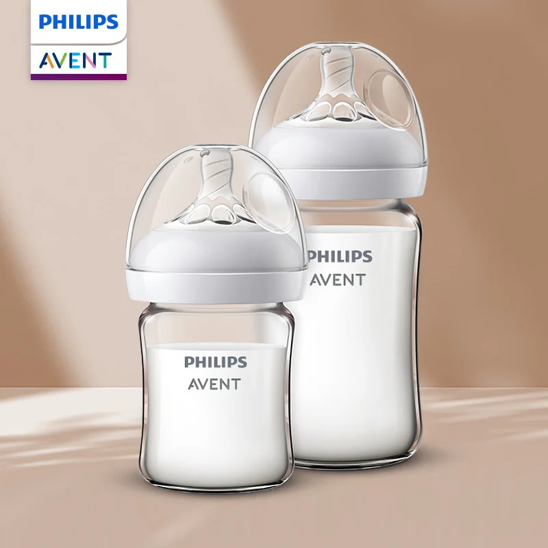 Glass milk bottle PHILIPS AVENT High boron silicon Wide caliber Newborn babies 0 to 6 months Anti-Colic