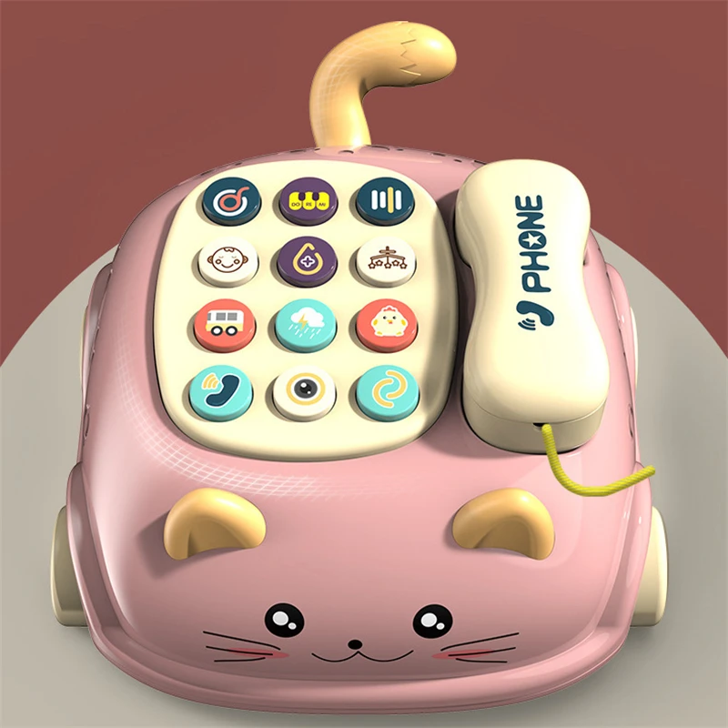 Music Toys Baby toys 0 12 months Montessori Musical Piano Phone Toys For Baby Girl 13 24 Months Mobile Phone Toys For Kids 2 To 4 Year Old