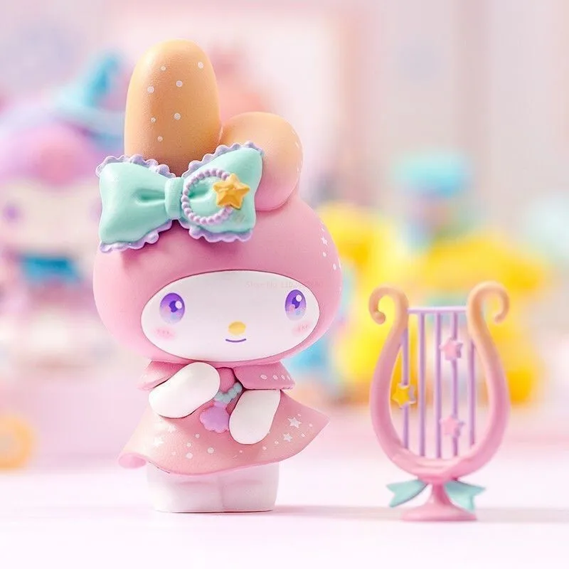 

Sanrio Blind Box Kuromi Melody Cinnamoroll Cute Doll Surprise Box Pompompurin Kiki Lala Kawaii Mini Figure Christmas Toy Gifts