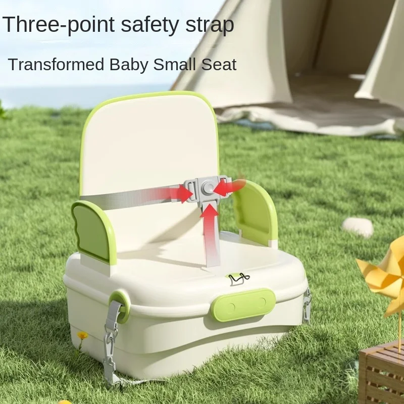 2 in 1 Multi-functional Portable Baby Camping Chair Baby Dining Chair Mommy Bag Portable Children's Dining Chairs for Going Out