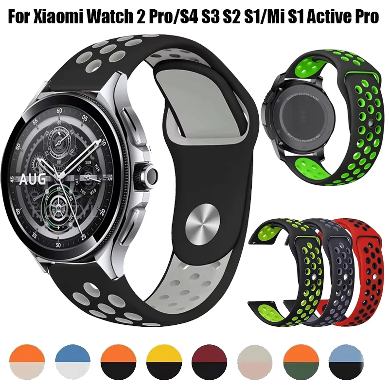 Sports Silicone Watch Strap - Versatile Design for Multiple Smartwatches