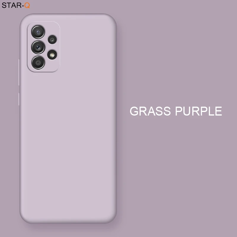 Enhanced Liquid Silicone Phone Case with Camera Protector for Samsung Galaxy - Original Back Cover