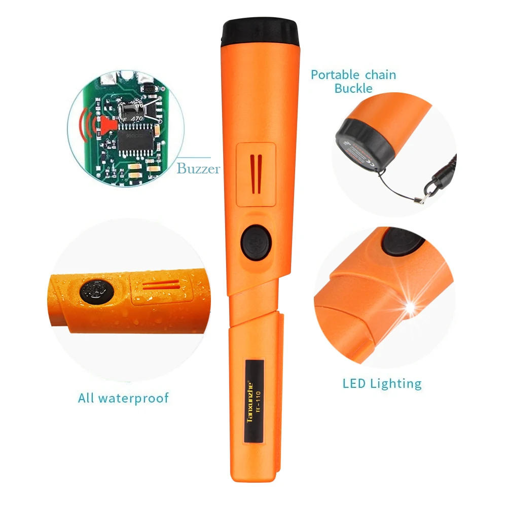 Metal Detector TC-110 Metal Detector Pointer Pinpoint GP-pointer Hand Held Positioning Rod IP68 waterproof