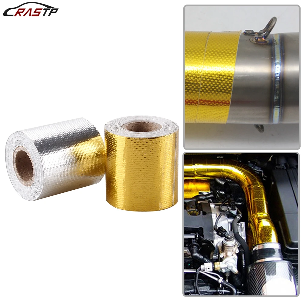 Pipe Insulation Wrap Heat Wrap Roll Exhaust Pipe Cotton Thermal Wrap Foil  Wrap Tape Fibreglass Silencer