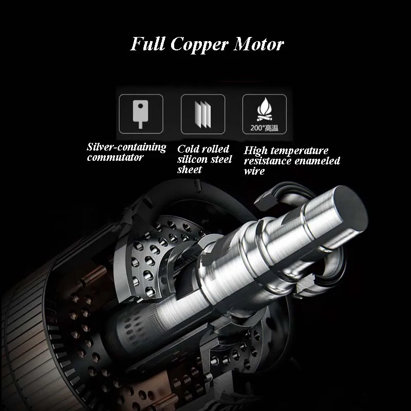 220V Handheld Straight Grinder 125mm Industrial Metal Polishing Grinding Machine GV5-125