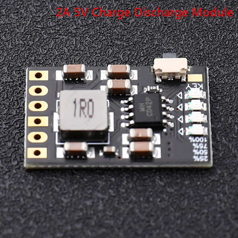 DC 5V 2A 모바일 전원 DIY 보드 4.2V 충전 및 방전 부스트 배터리 보호 표시기 모듈, 3.7V 리튬 배터리 18650