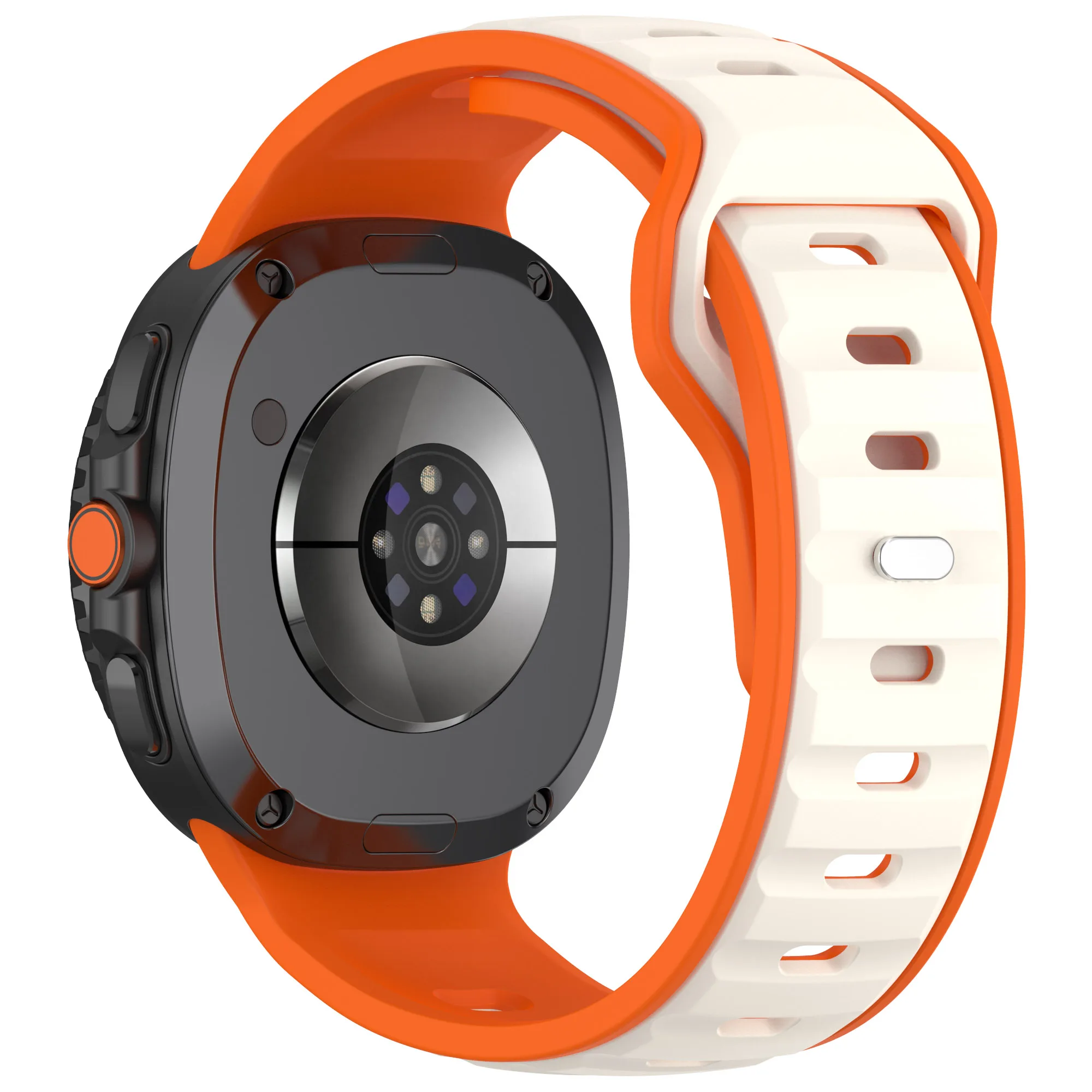 Two-Tone Elastic Silicone Sport Strap