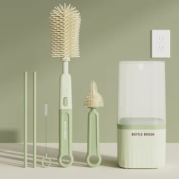 Portable Silicone Bottle Brush Set 1