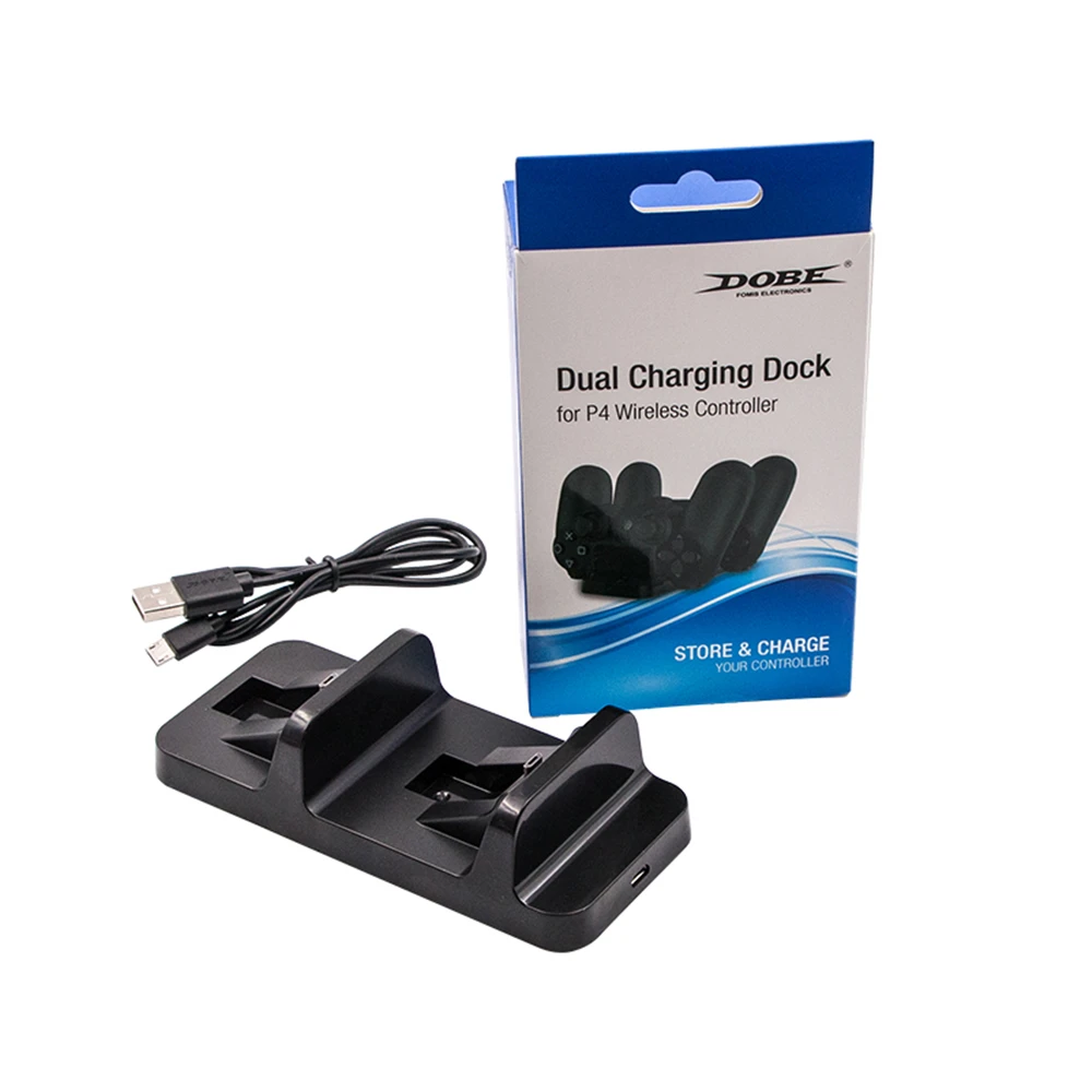 

USB Charger Dock For PlayStation 4 Wireless Double Charing Station Dual USB Charging Stand for PS4 Controller Joystick Gamepad