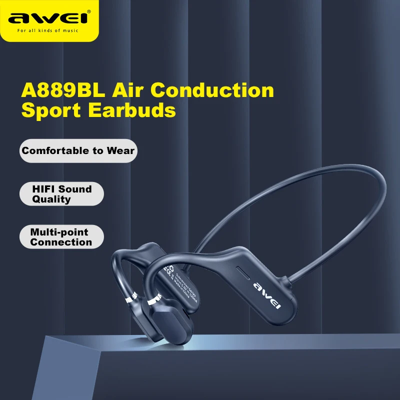 AweiA889BLPROAirConductionSportHeadsetWithMicWireless