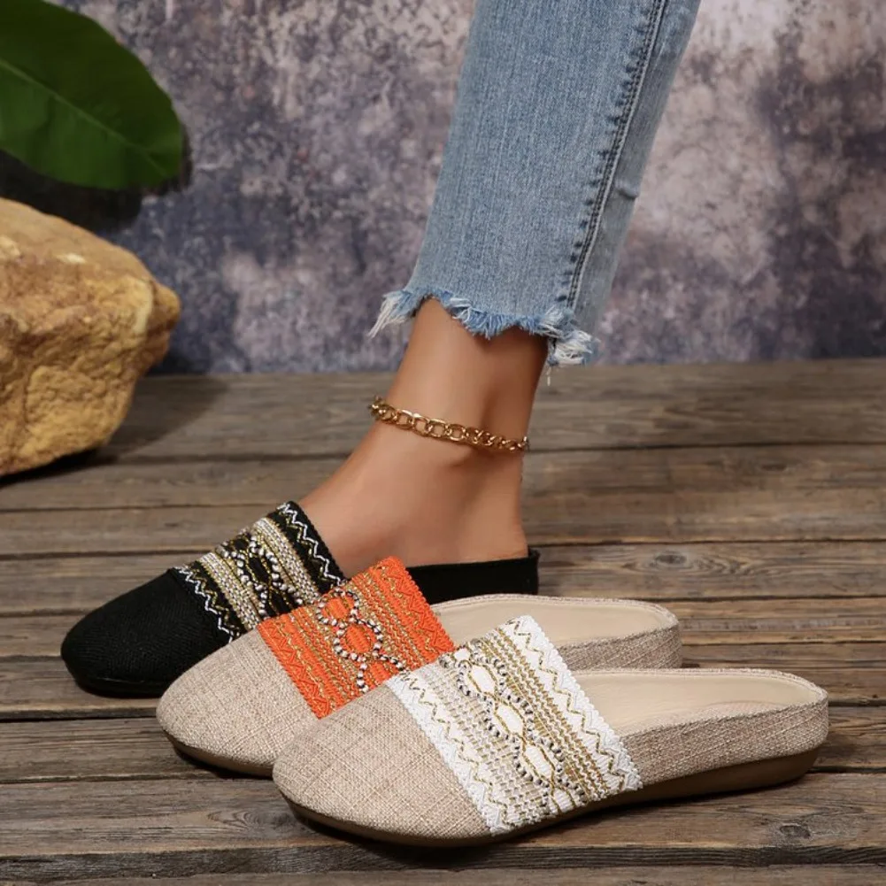 Women's High Quality Comfortable and Convenient Slippers Flat Fashion Women Female Luxury 2025 Casual Flats Slippers